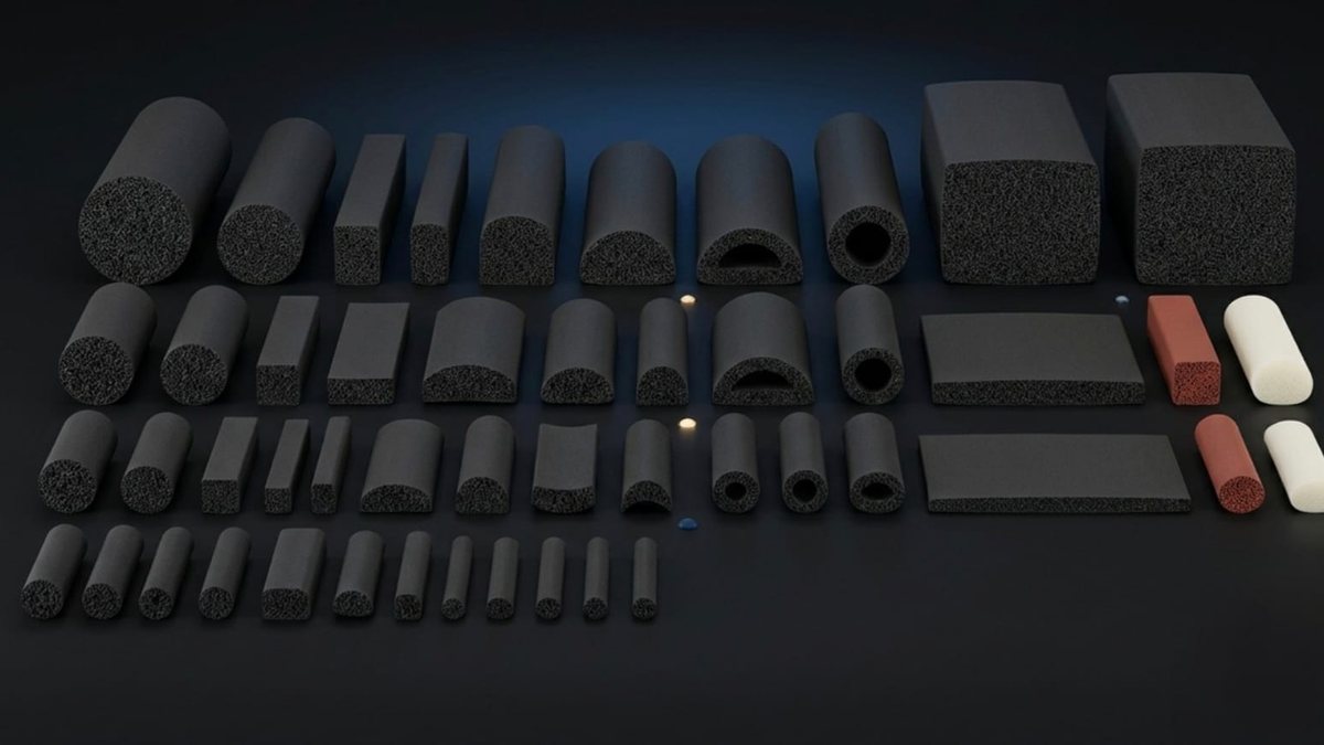 Silicone Foam / EPDM Sponge — custom rubber components by Exonel
